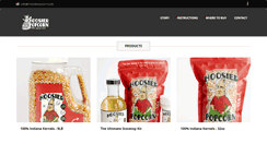 Desktop Screenshot of hoosierpopcorn.com