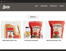 Tablet Screenshot of hoosierpopcorn.com